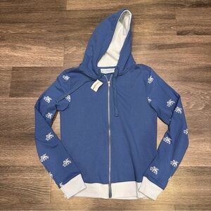 The Venetian Resort Las Vegas Full Zip Hoodie Jacket Logo Blue Womens Small NWT